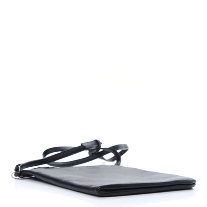 Saint Laurent Antiqued Lambskin Sid Flat Crossbody Black 4 of 9