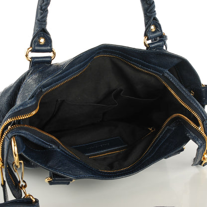 Balenciaga Agneau Giant 12 Gold Hardware Town Bleu Obscur 5 of 7