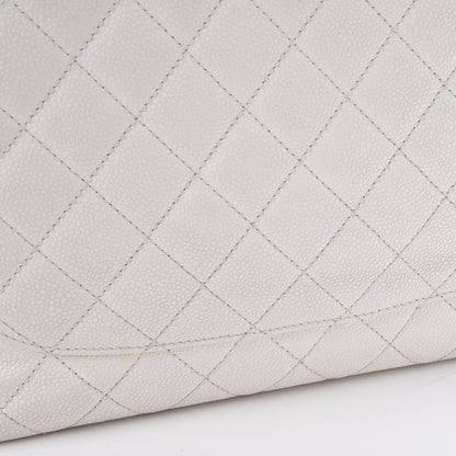 Chanel Caviar Quilted Grand Shopping Tote GST White 12 of 18