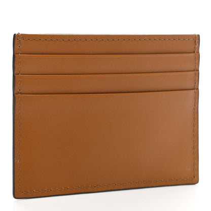 Fendi Vitello King Grace Light Logo Embossed Card Holder Cuoio Ebano 3 of 8