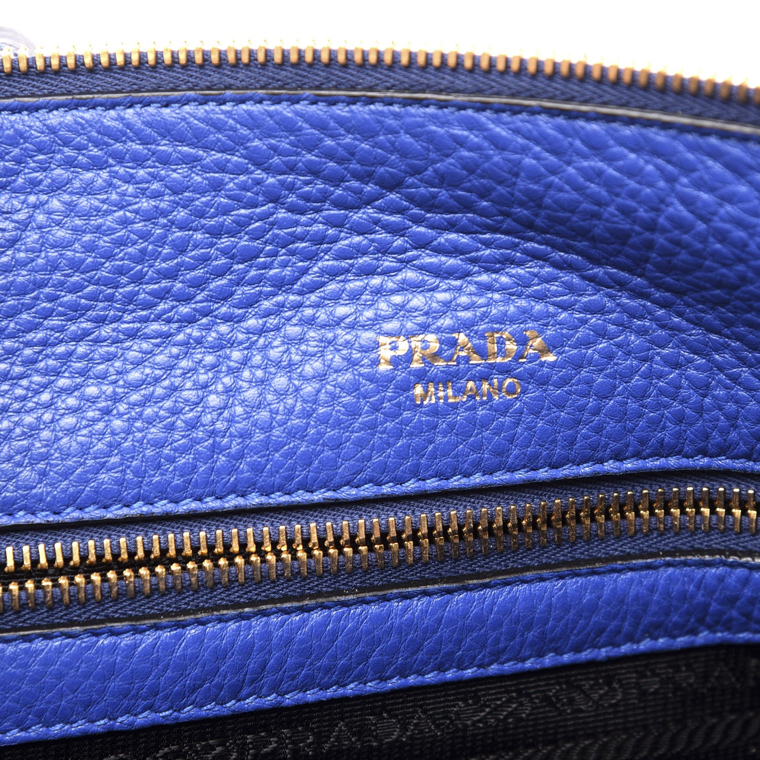 Prada Vitello Phenix Tote Royal 7 of 9