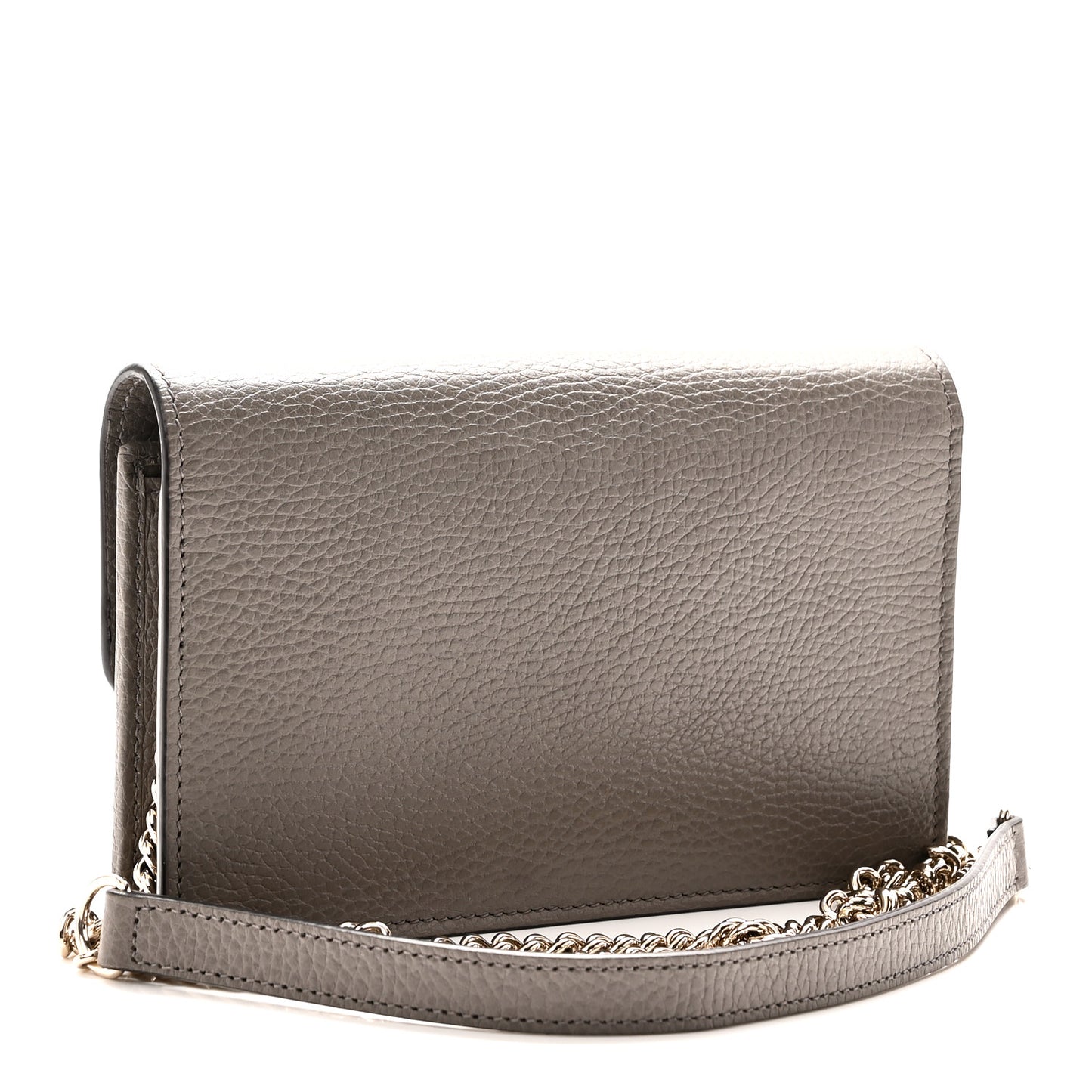 Dollar Calfskin Interlocking G Chain Wallet Loess