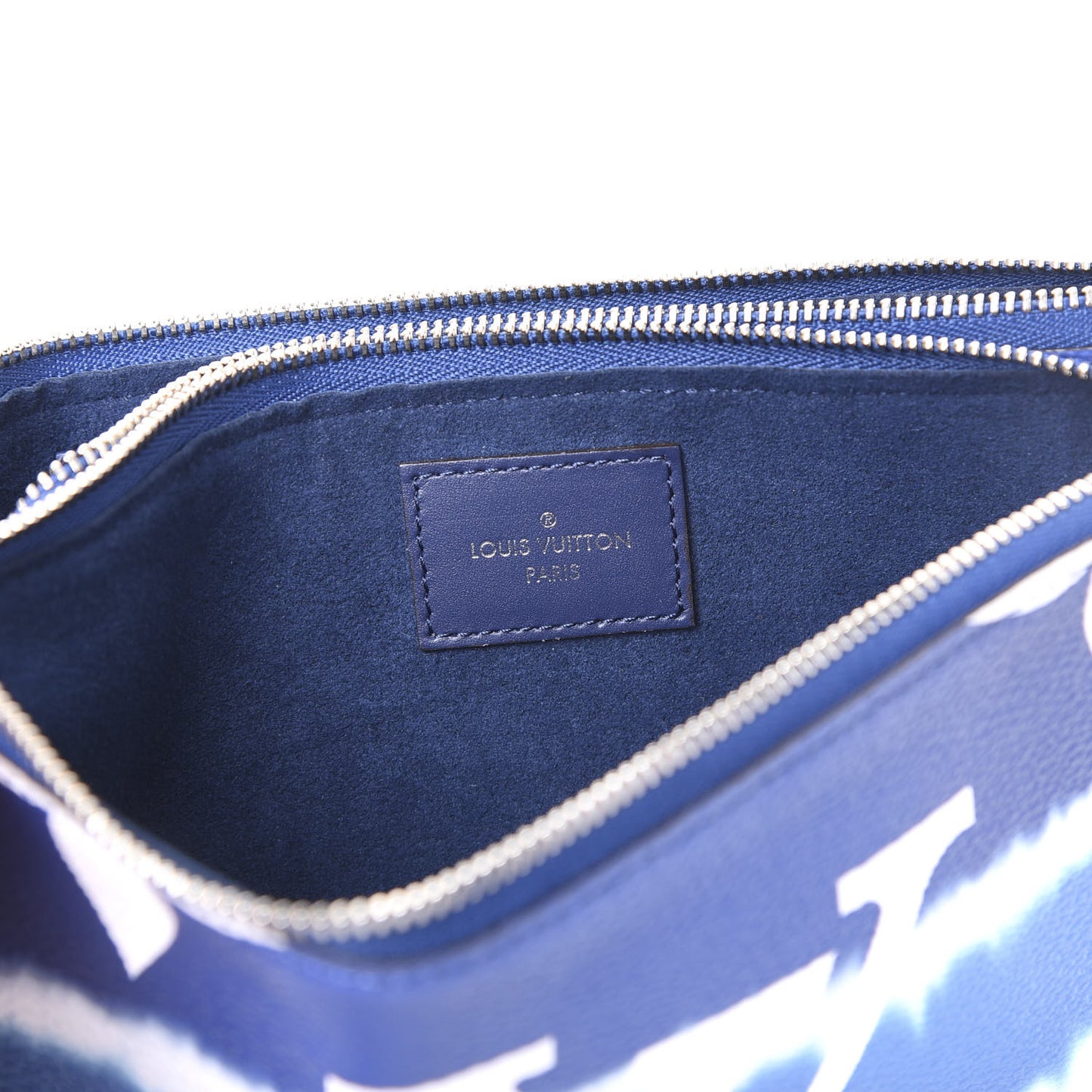 Monogram Giant Escale Double Zip Pochette Blue