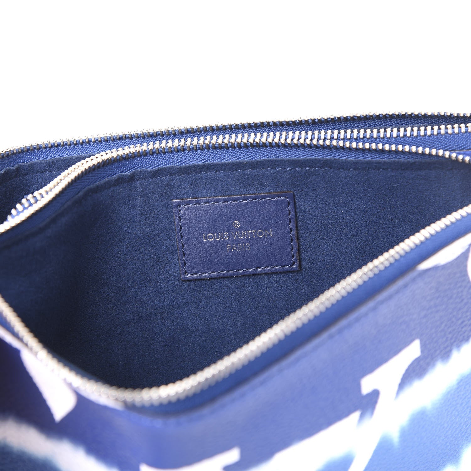 Louis Vuitton Monogram Giant Escale Double Zip Pochette Blue 5 of 8