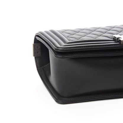 Chanel Calfskin Quilted Medium Boy Flap Black 8 of 11