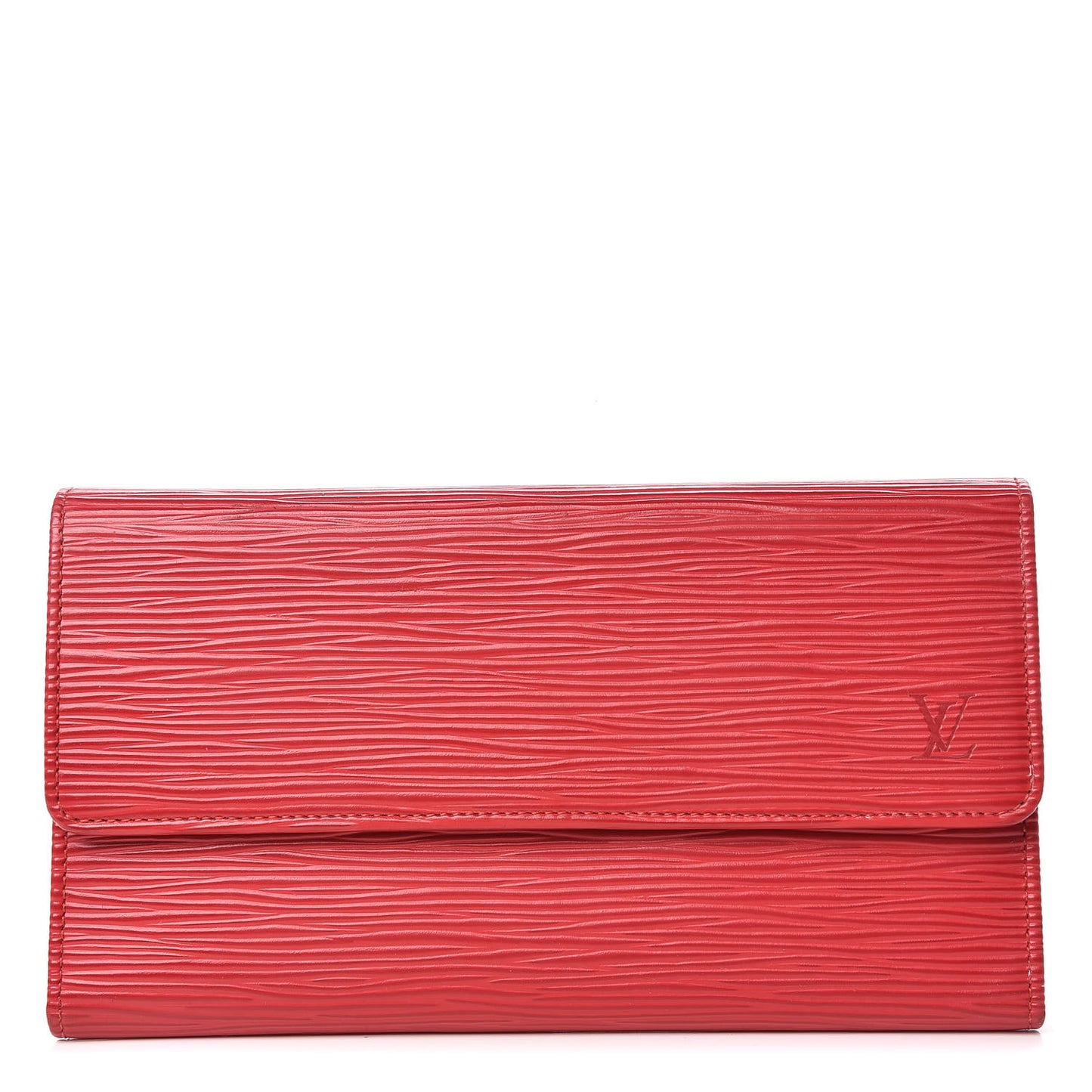 Epi Porte Tresor International Wallet Castillan Red