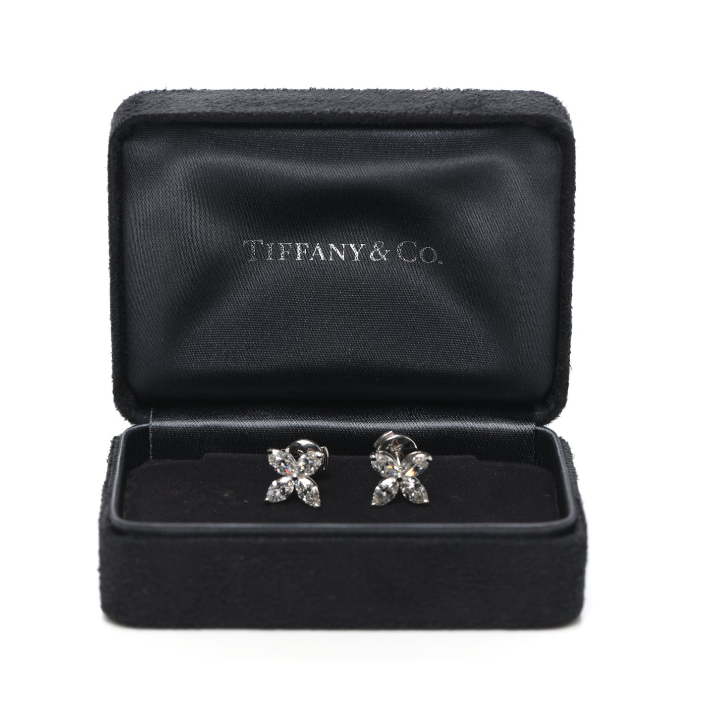 Platinum Diamond Large Victoria Earrings