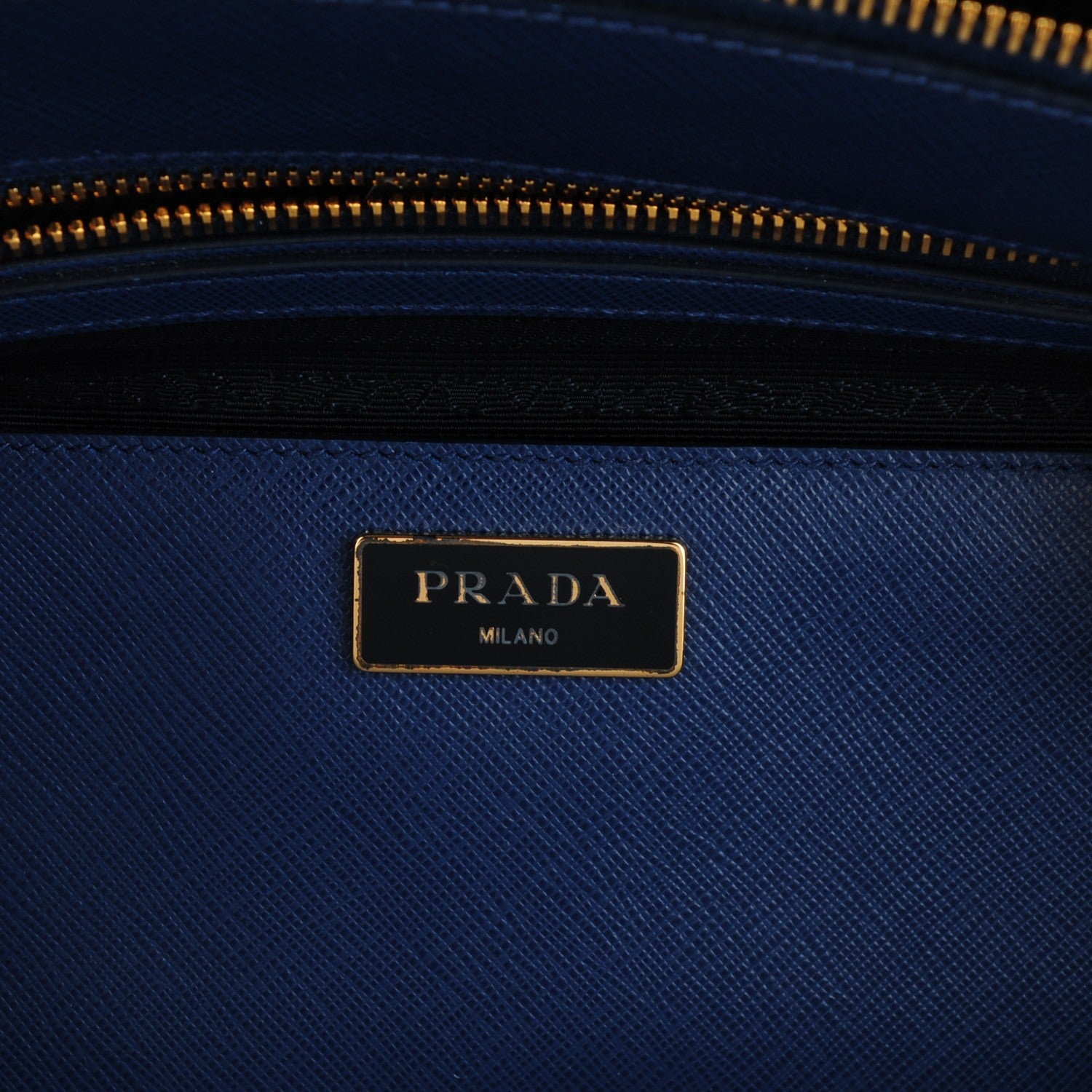 Prada Saffiano Medium Galleria Double Zip Tote Bluette 6 of 8