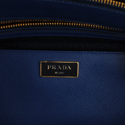 Prada Saffiano Medium Galleria Double Zip Tote Bluette 6 of 8