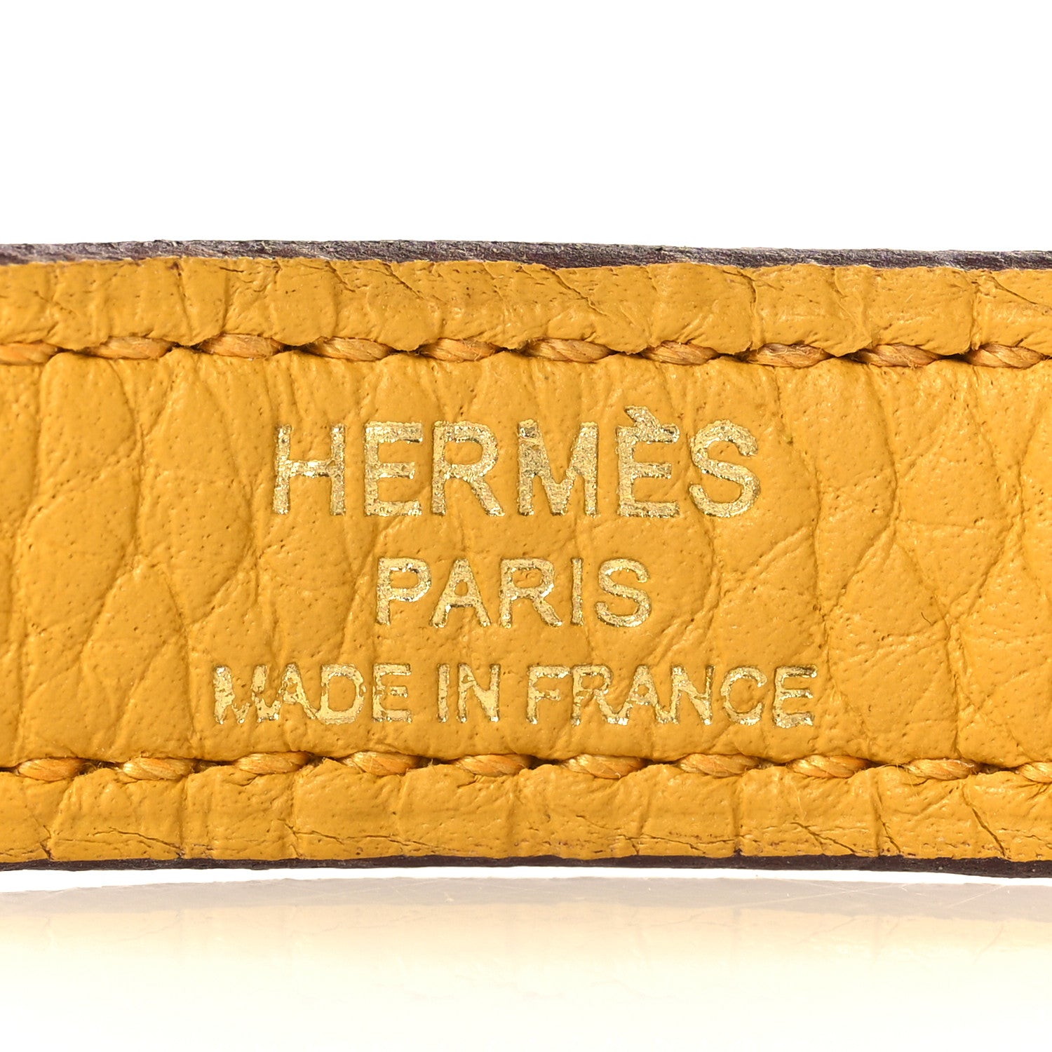 Hermes Taurillon Clemence Kelly Retourne 28 Jaune Ambre 34 of 42
