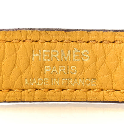 Hermes Taurillon Clemence Kelly Retourne 28 Jaune Ambre 34 of 42