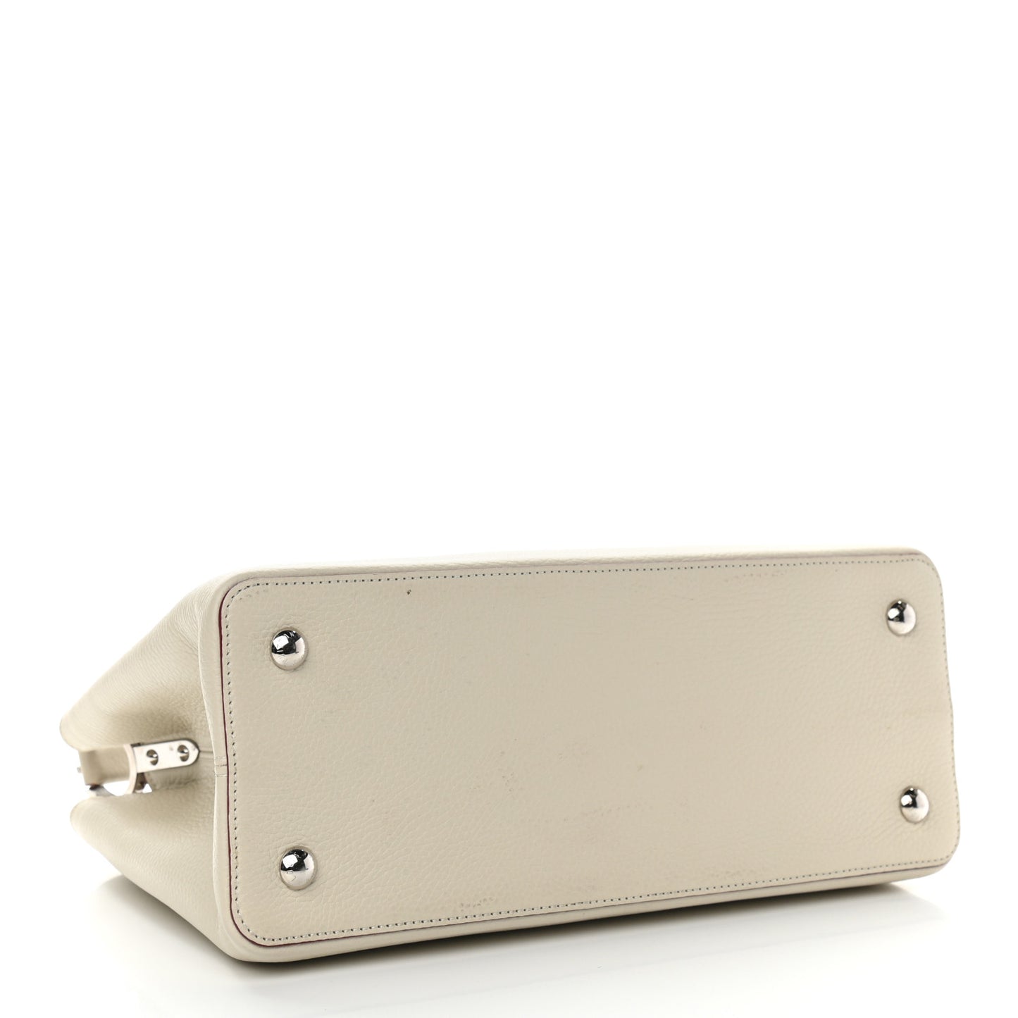 Taurillon Capucines MM Blanc Casse