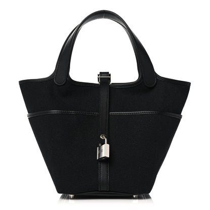 Hermes Toile Goeland Swift Cargo Picotin Lock 18 Black 1 of 10