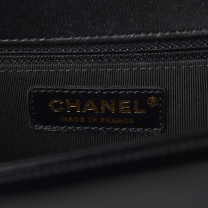 Chanel Iridescent Glazed Calfskin Quilted New Medium Boy Flap Black 6 of 8