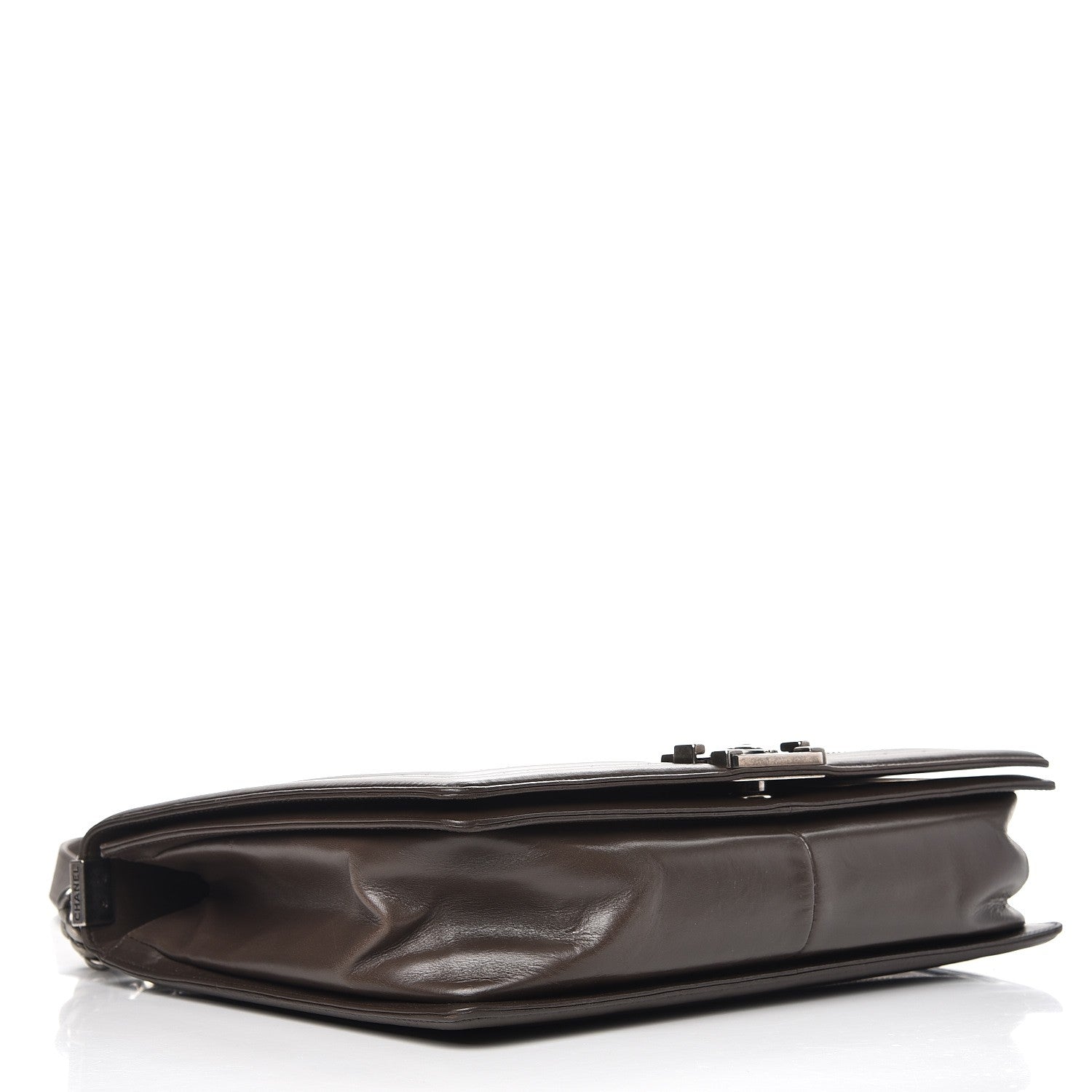 Chanel Glazed Calfskin Large Boy Flap Brown 5 of 12