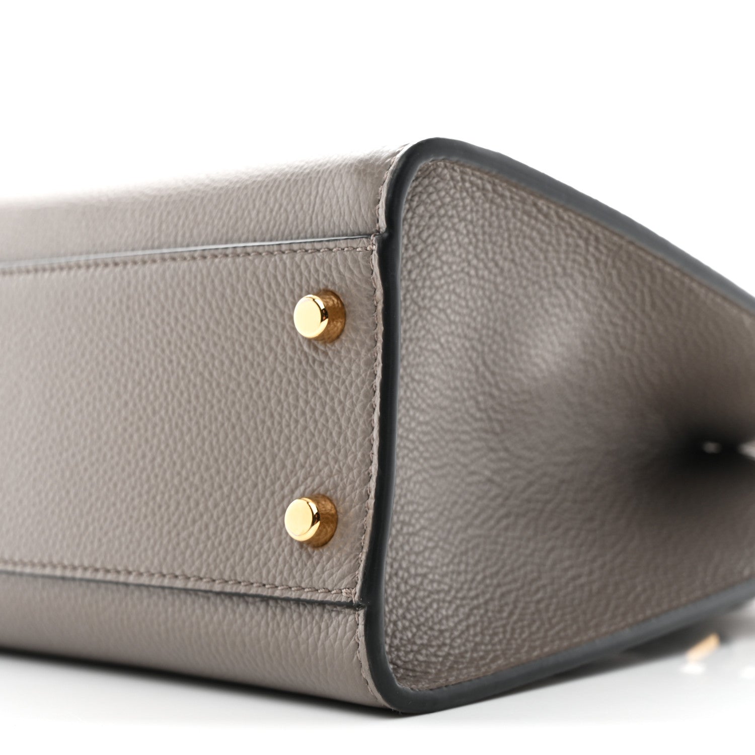 Versace Grainy Calfskin Virtus Top Handle Tote Grey 10 of 11