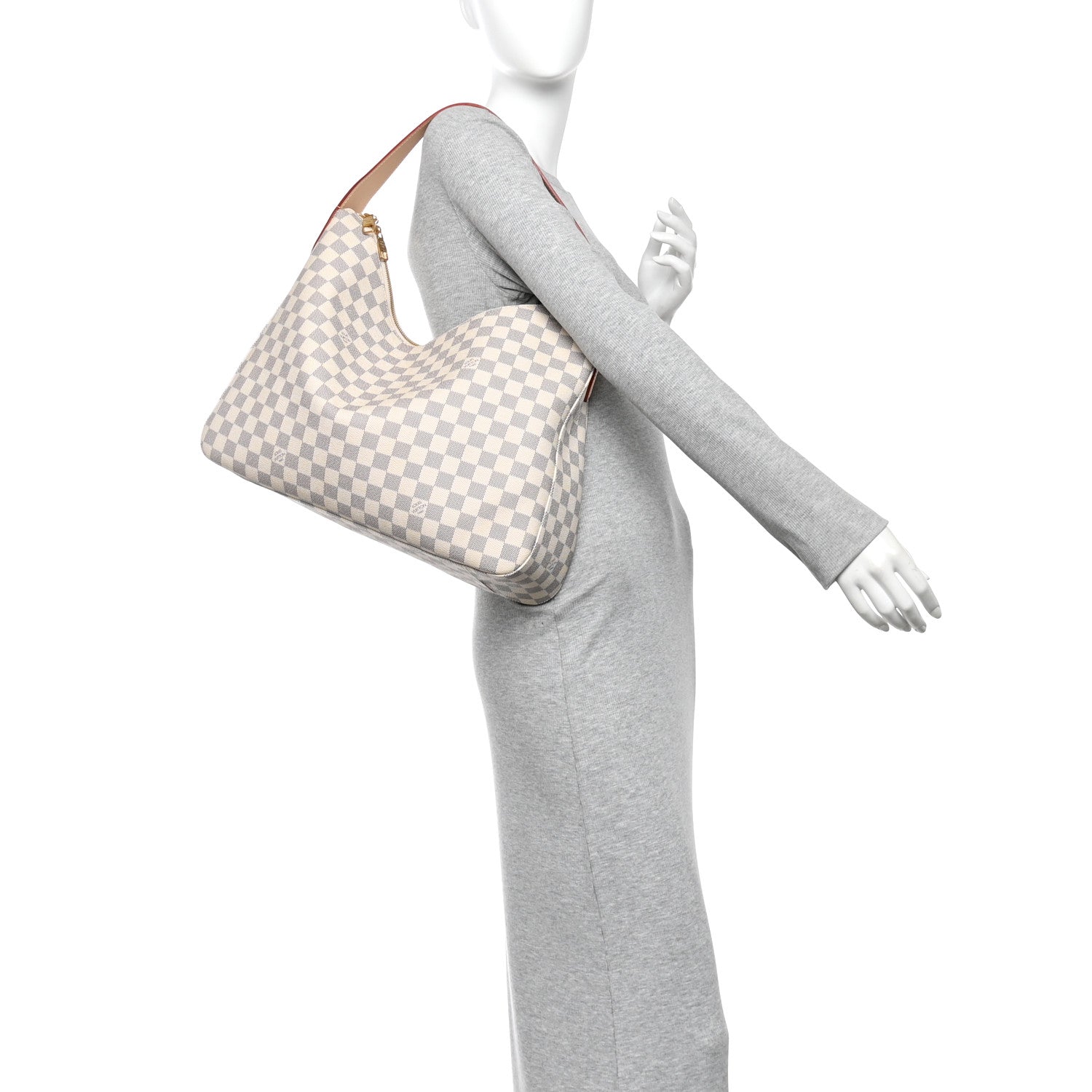 Louis Vuitton Damier Azur Slouchy MM 2 of 9