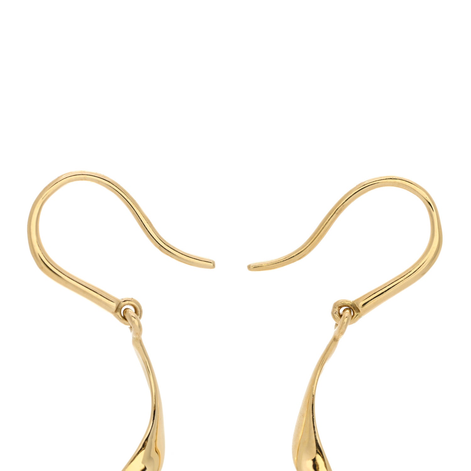 Tiffany 18K Yellow Gold Frank Gehry Orchid Drop Earrings 3 of 4