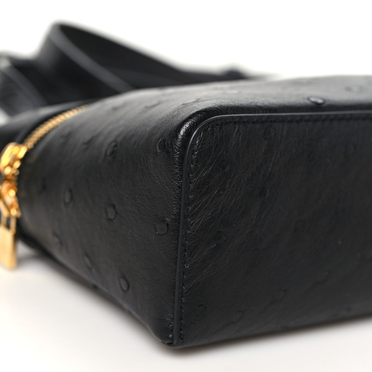 Loro Piana Ostrich L19 Extra Pocket Pouch Black 8 of 9