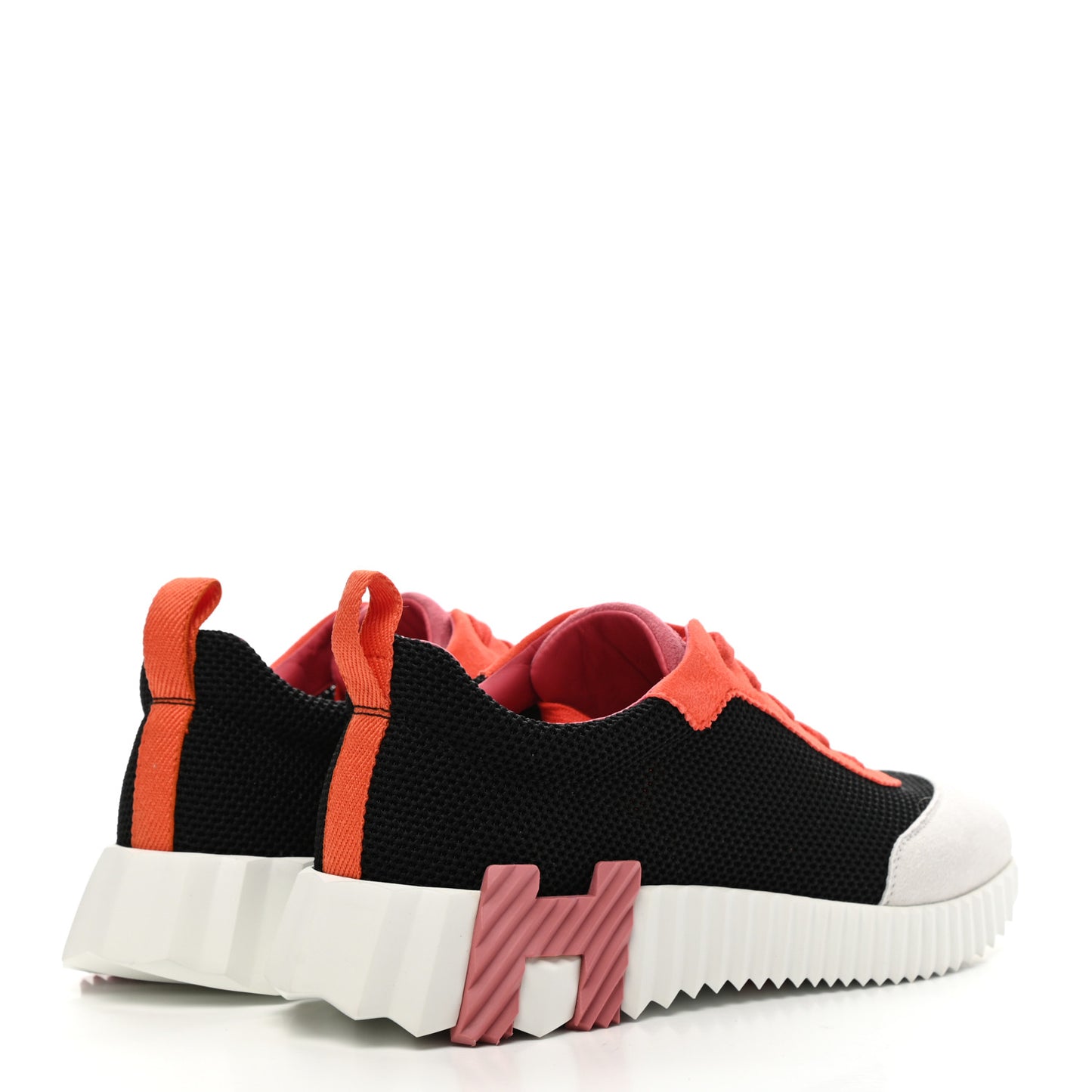 Technical Canvas Suede Goatskin Bouncing Sneakers 37.5 Black Multicolor