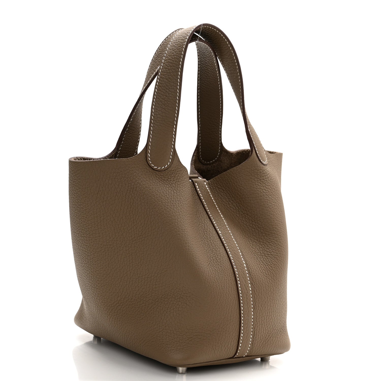 Hermes Taurillon Clemence Picotin Lock 18 PM Etoupe 3 of 11