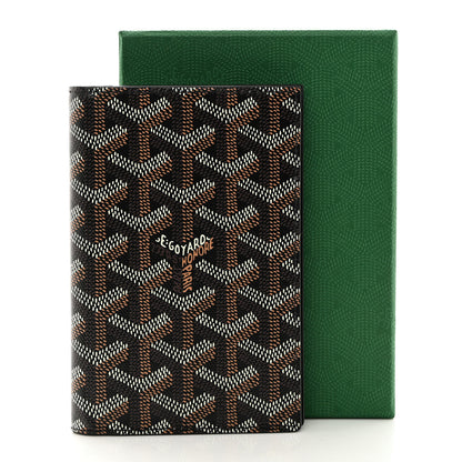 Goyard Goyardine Grenelle Passport Wallet Black Gold 7 of 7
