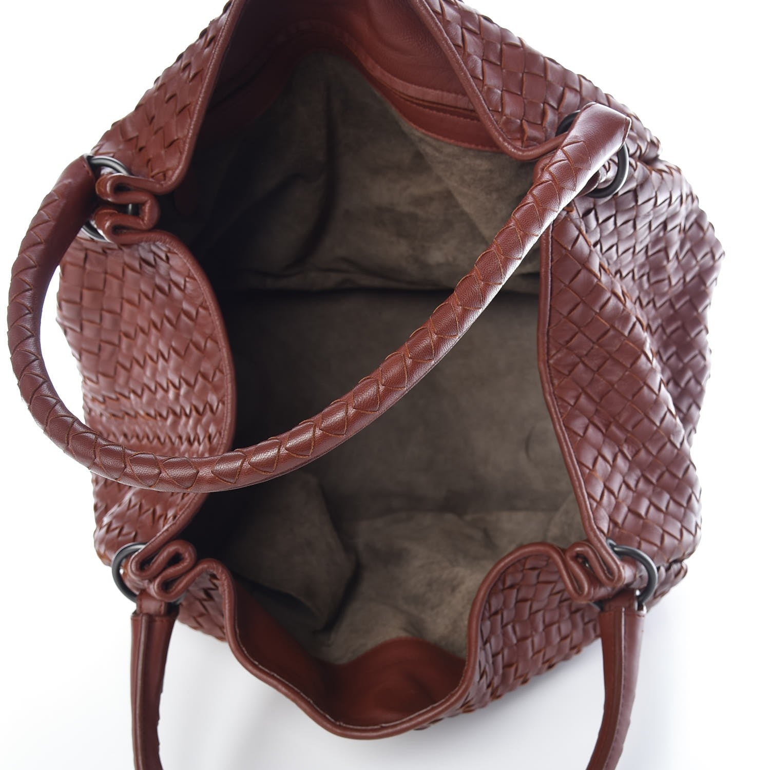 Bottega Veneta Nappa Intrecciato Parachute Bag Brique 5 of 6