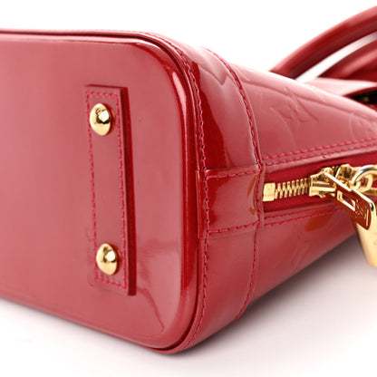 Louis Vuitton Vernis Alma BB Cherry 9 of 9