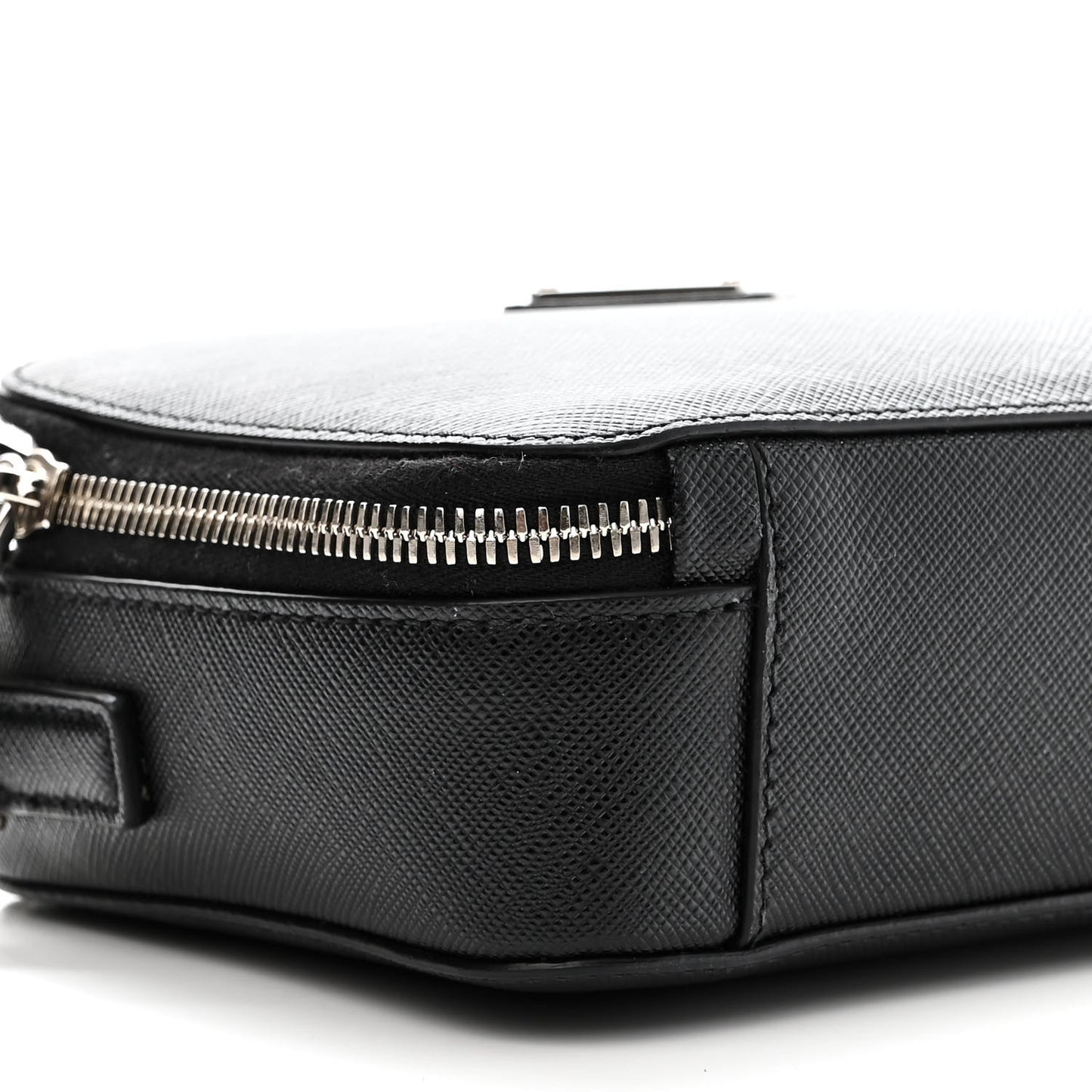 Saffiano Travel Small Brique Crossbody Bag Black
