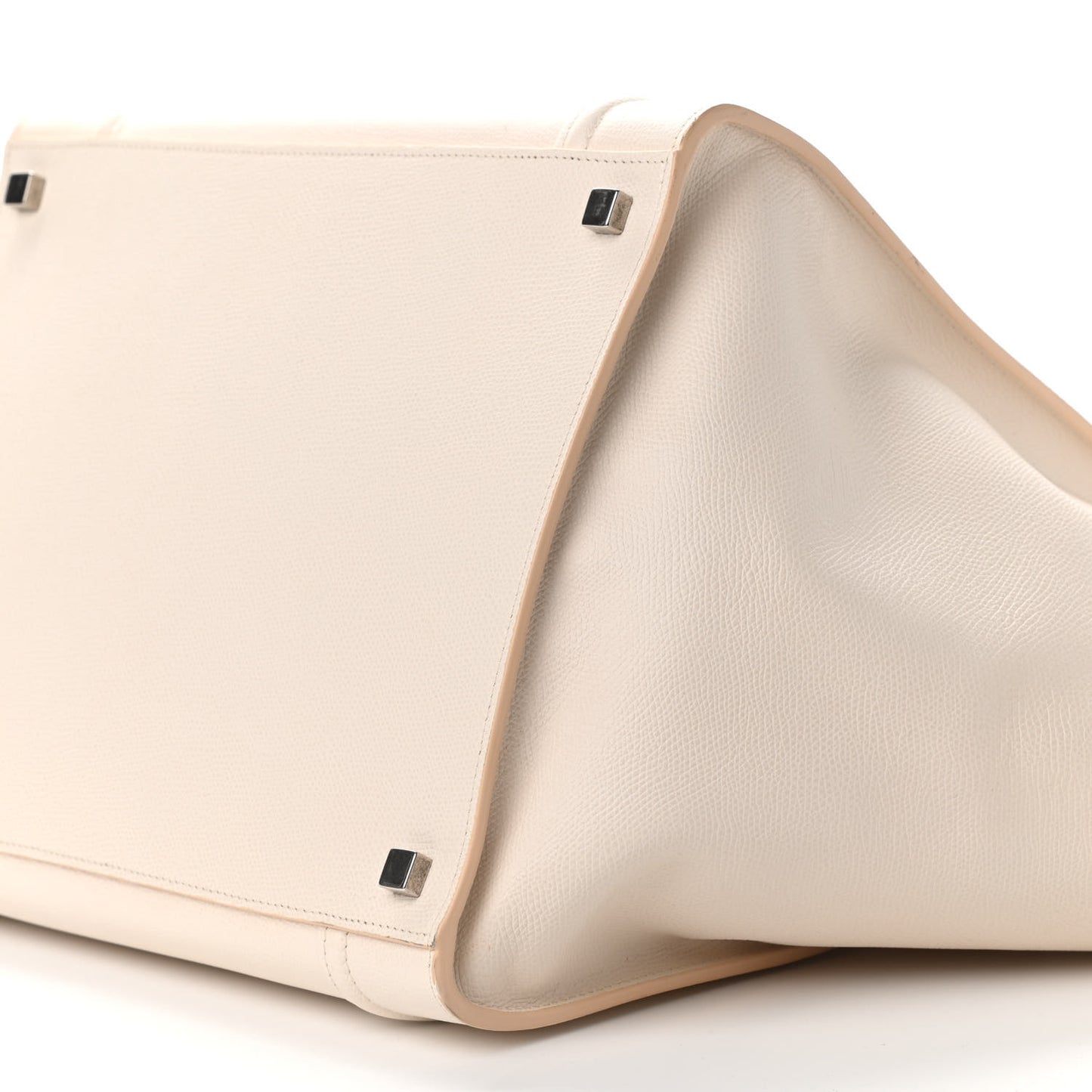 Grained Calfskin Medium Phantom Luggage Cream