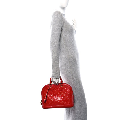 Louis Vuitton Vernis Alma PM Cherry 2 of 11