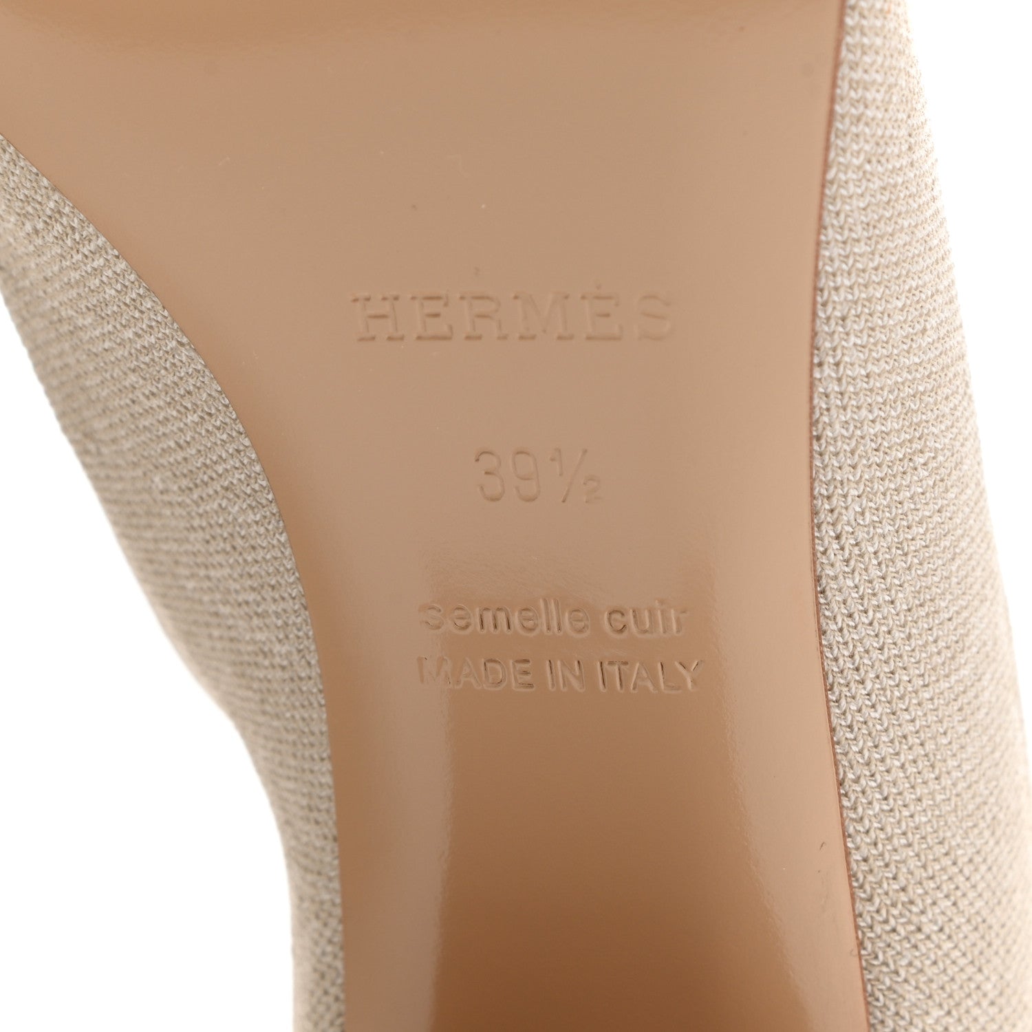 Hermes Knit Calfskin Volver 60 Ankle Boots 39.5 Nocciola 6 of 9