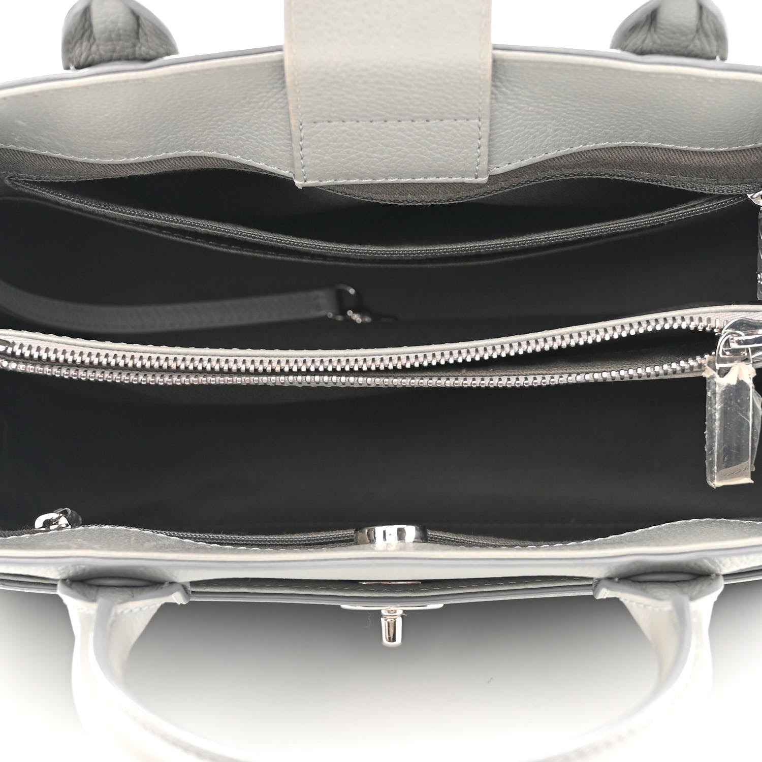 Chanel Grained Calfskin Small Neo Executive Shopper Tote Grey 5 of 17