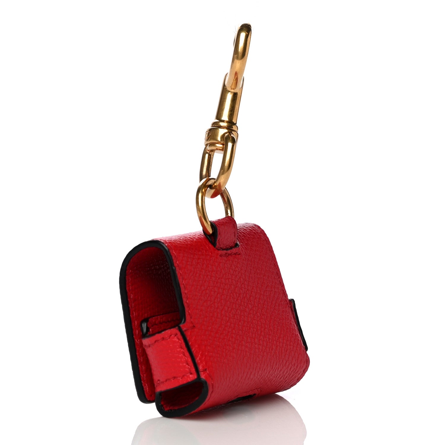 Valentino Garavani Grainy Calfskin Vlogo Airpods Case Rouge Pur 3 of 10