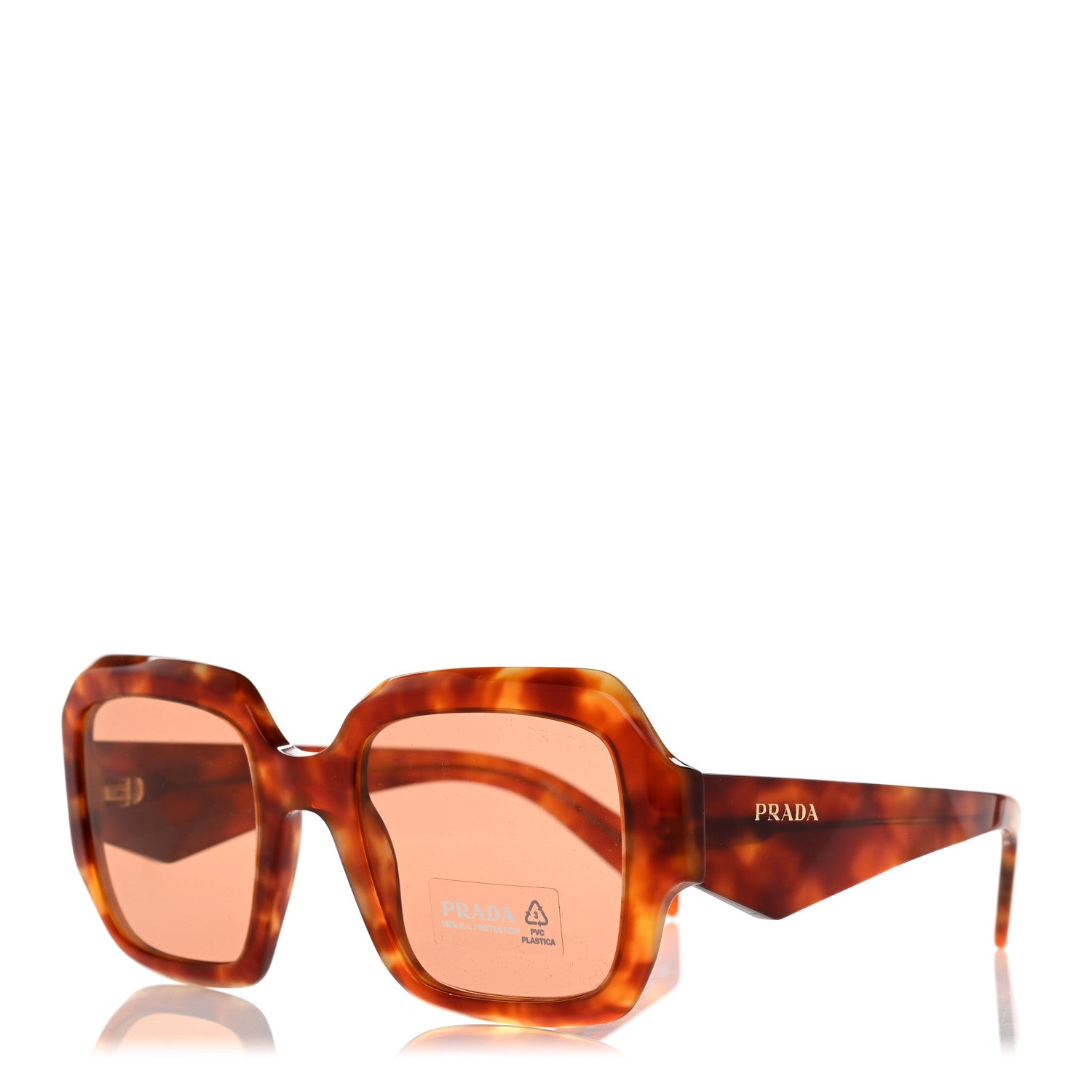 Prada Acetate Sunglasses SPR 28Z Orange 1 of 8
