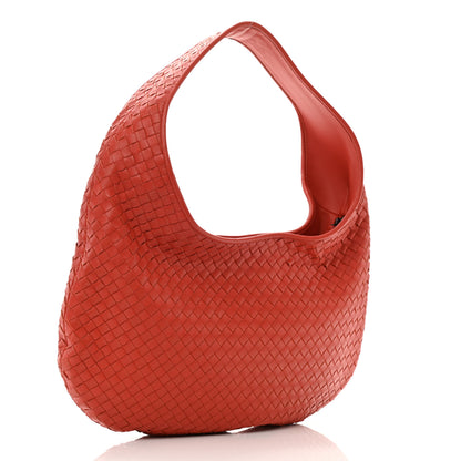 Bottega Veneta Nappa Intrecciato Large Hobo Red 3 of 13