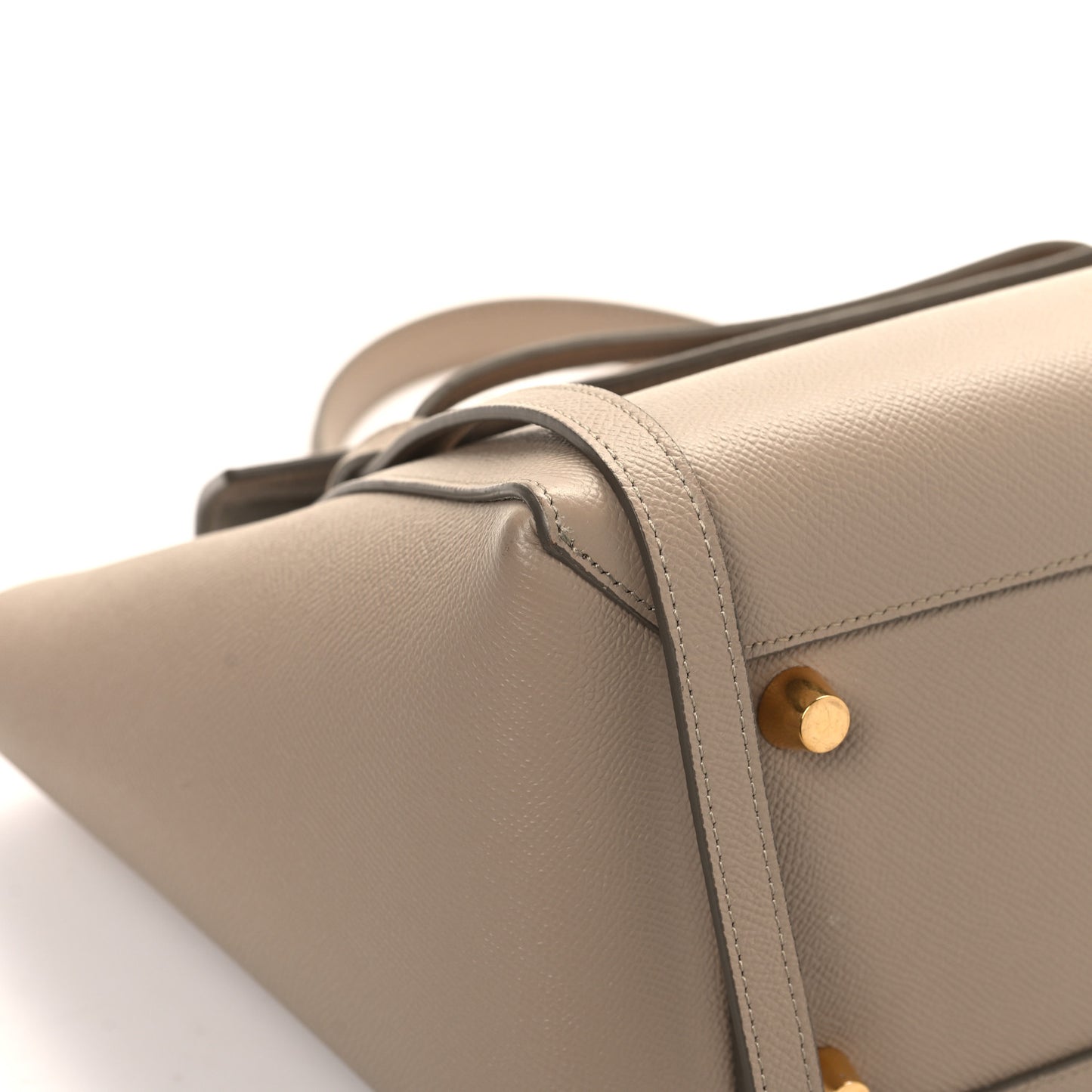 Grained Calfskin Mini Belt Bag Light Taupe