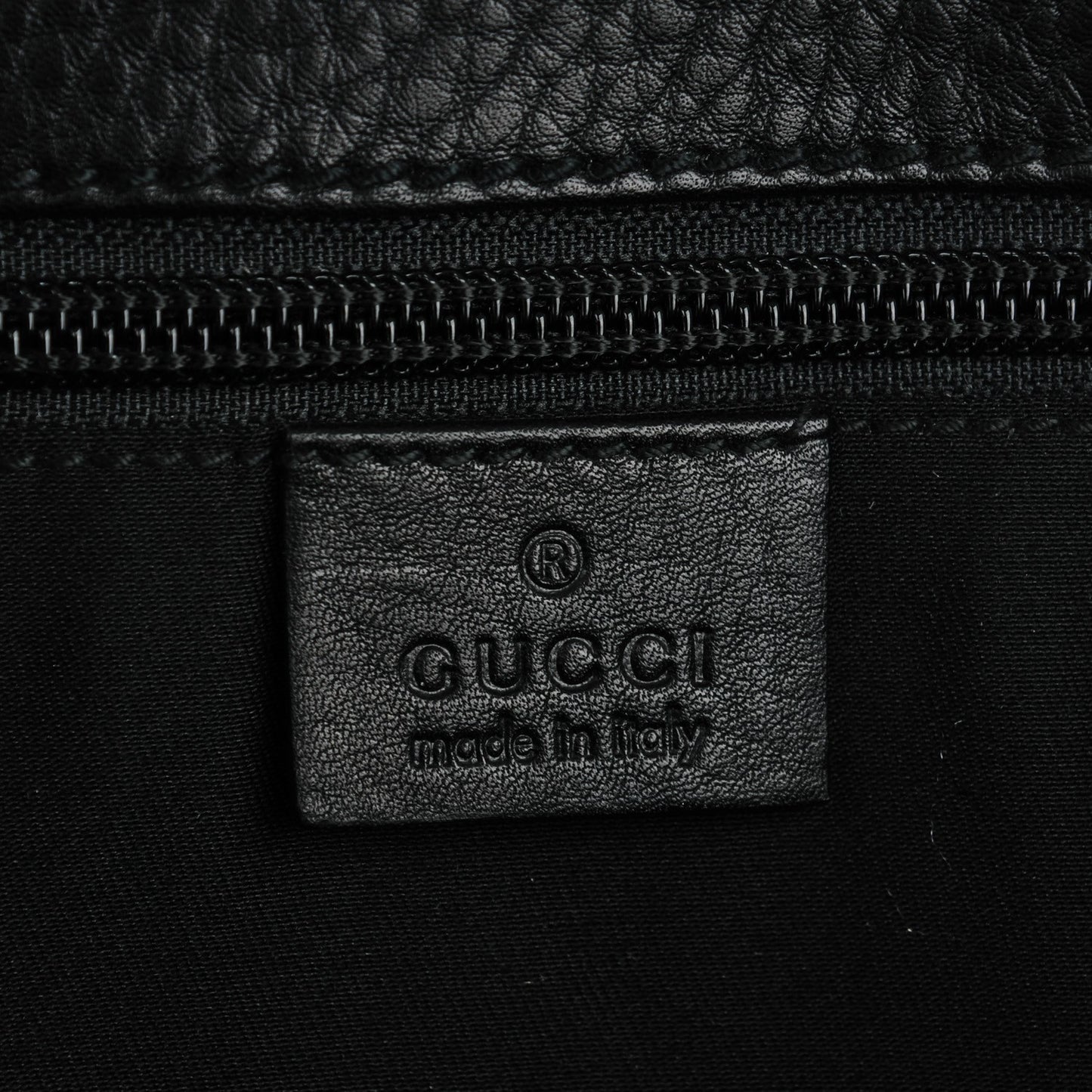 Calfskin Web Large Flap Messenger Bag Black