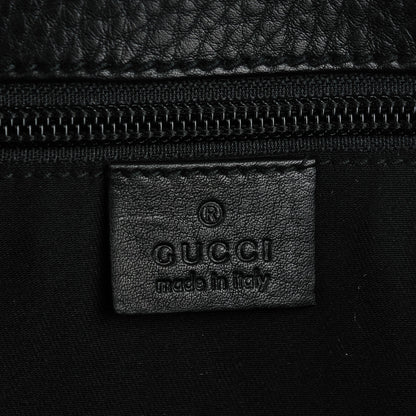 Gucci Calfskin Web Large Flap Messenger Bag Black 6 of 8