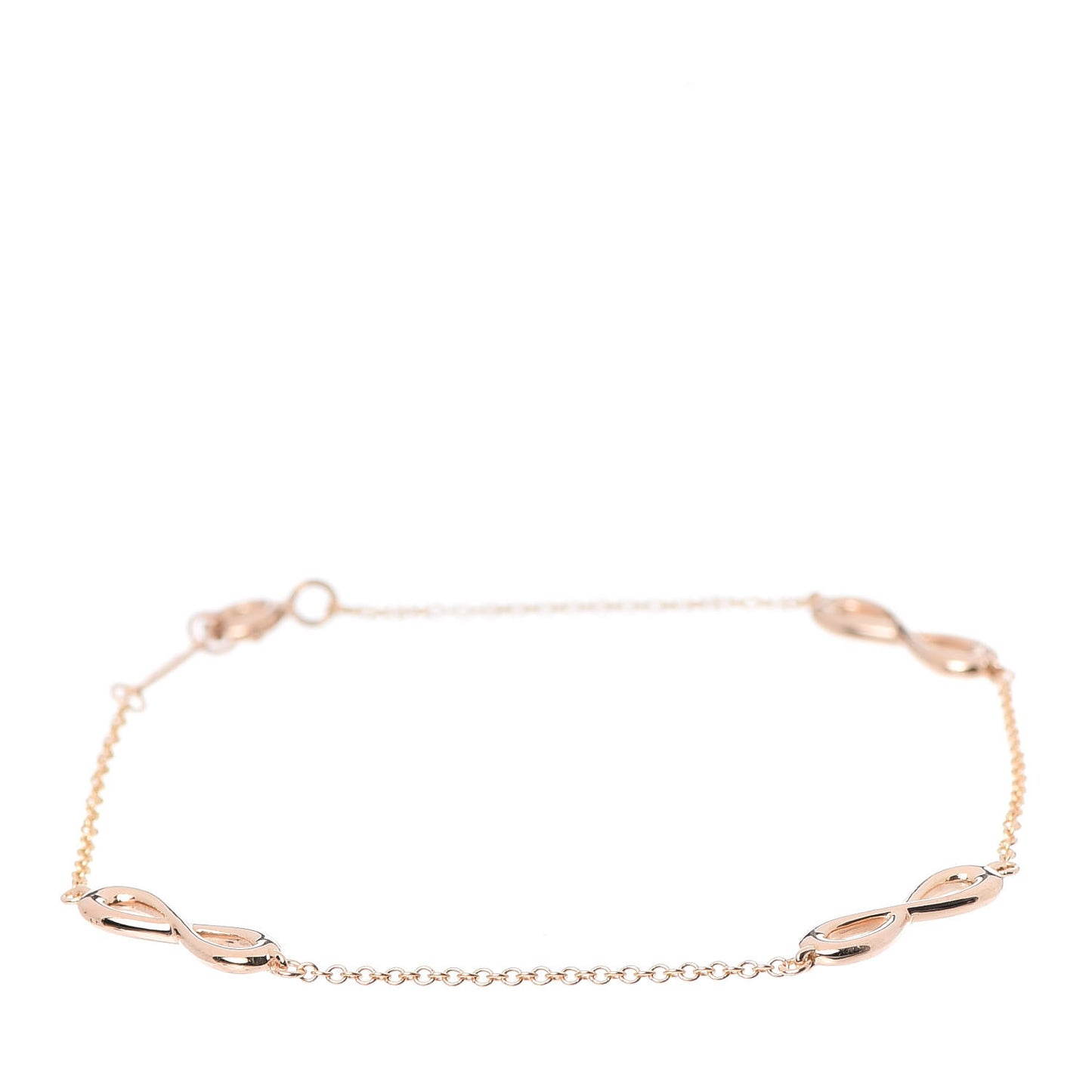 18K Rose Gold Infinity Endless Bracelet