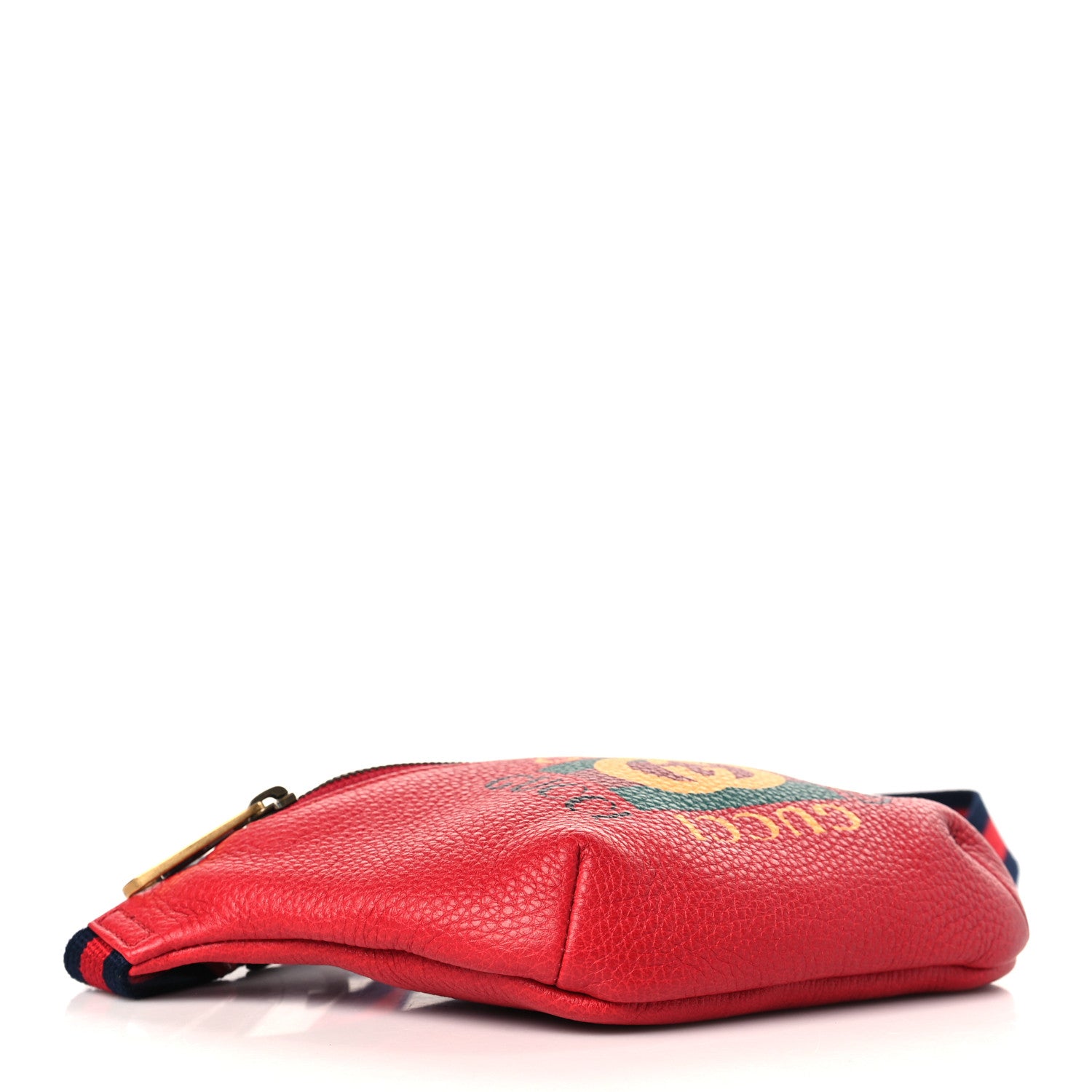 Gucci Grained Calfskin Small Logo Belt Bag Hibiscus Red 4 of 9