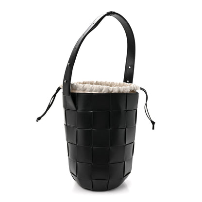 Bottega Veneta Nappa Maxi Intrecciato Cassette Lantern Bucket Bag Black 1 of 11