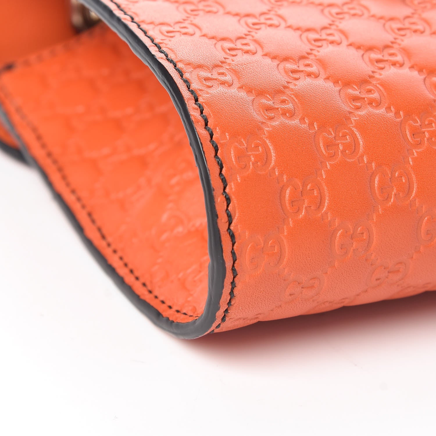 Gucci Soft Microguccissima Mini Emily Chain Shoulder Bag Sun Orange 9 of 10