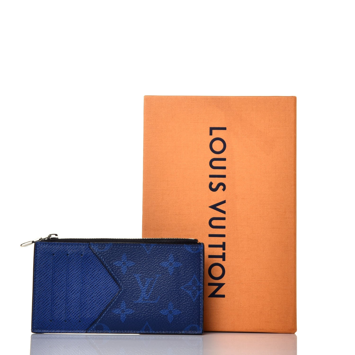 Louis Vuitton Monogram Taiga Coin Card Holder Cobalt 9 of 9