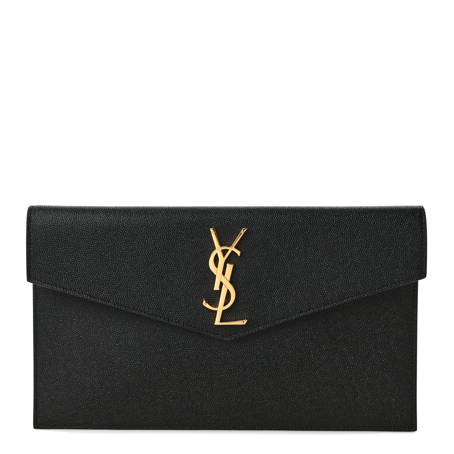 Saint Laurent Grain De Poudre Uptown Pouch Black 1 of 6