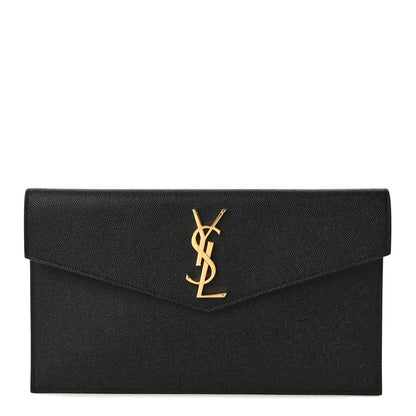 Saint Laurent Grain De Poudre Uptown Pouch Black 1 of 6