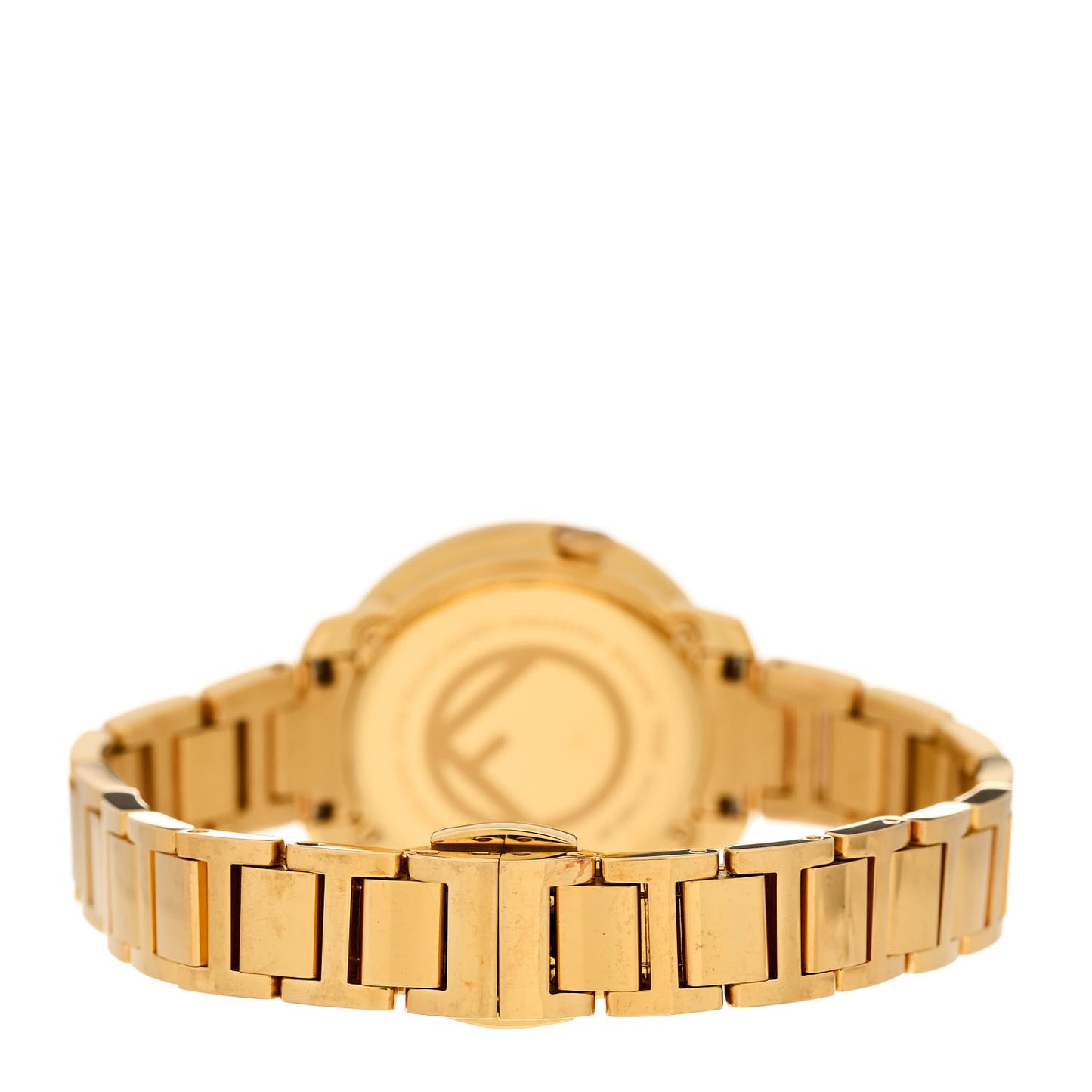 Stainless Steel Diamond 28mm Run Away Quartz Watch Gold