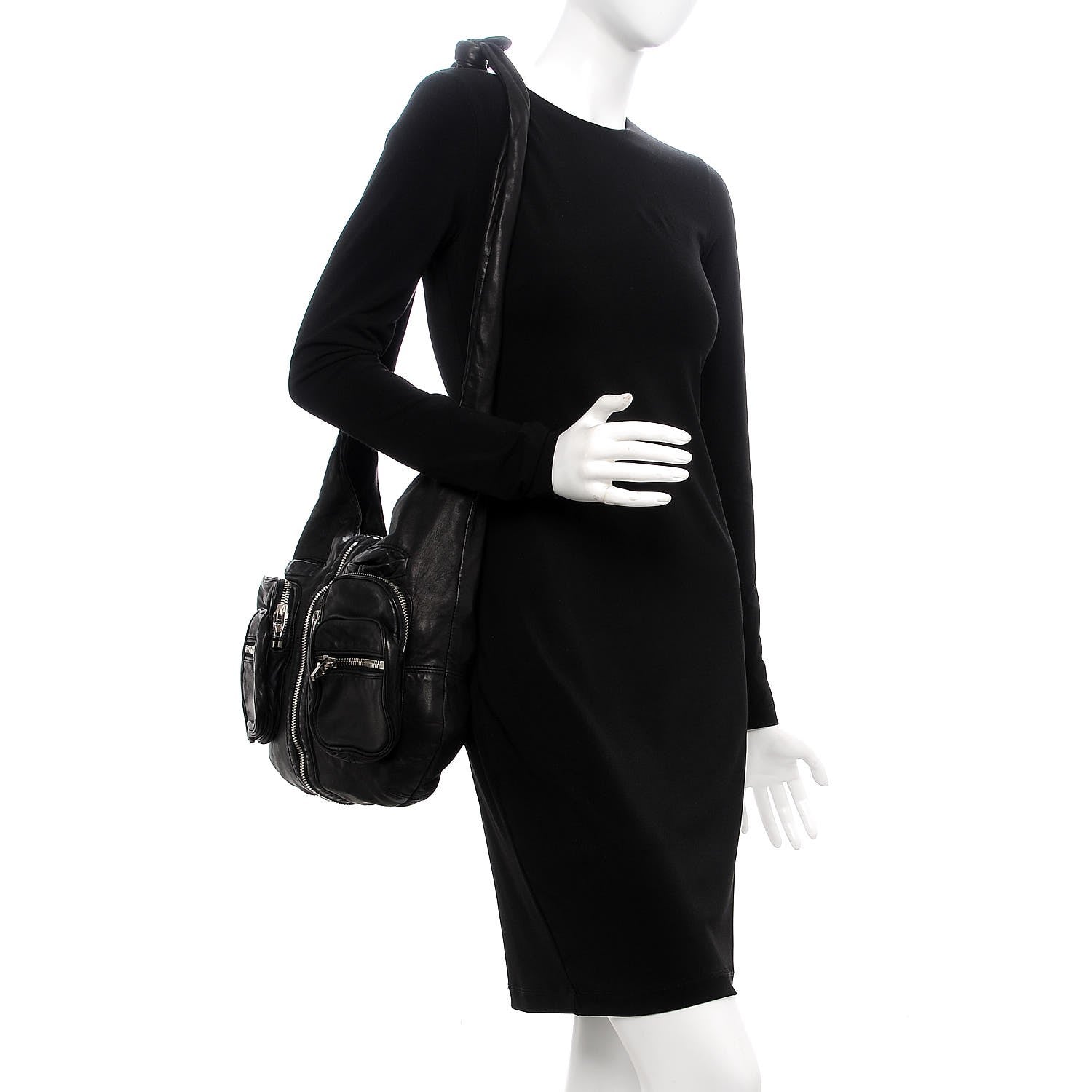 Alexander Wang Lambskin Donna Hobo Black 2 of 6