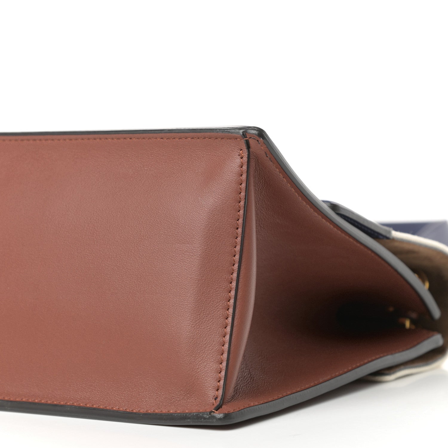 Fendi Vitello Grace Century Seville Canvas F is Fendi Kan U Shoulder Bag Rust Grezzo Blueberry 8 of 9