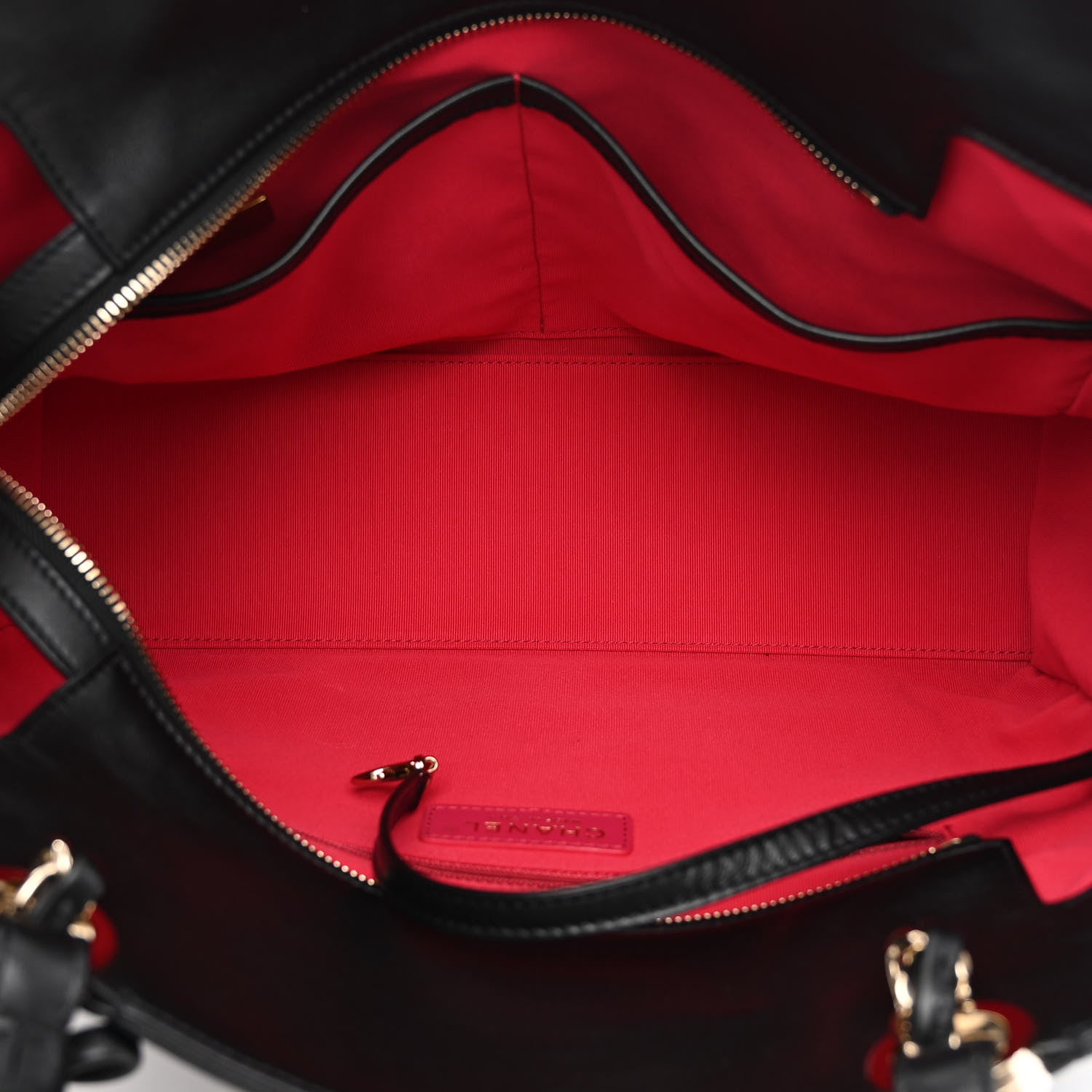 Chanel Calfskin CC Zipped Shopping Tote Black 5 of 10